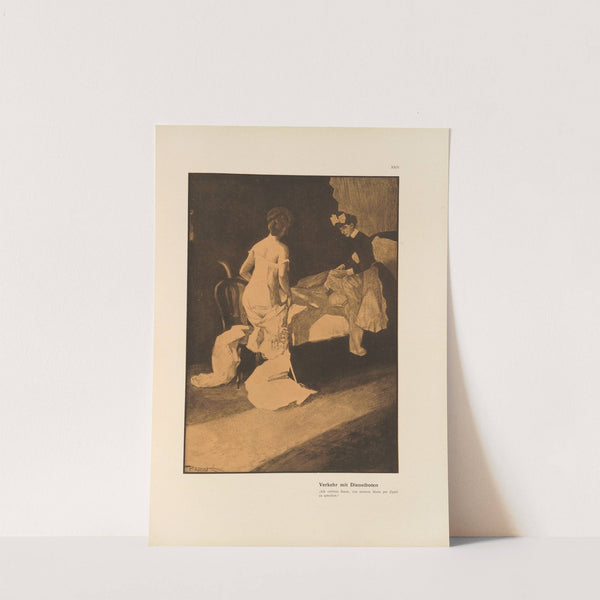 Verkehr mit Dienstboten (1908) by Ferdinand Freiherr von Reznicek