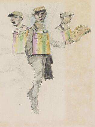 Verkoper van Amsterdams weekblad ‘Het Leven’ (1917-1919)