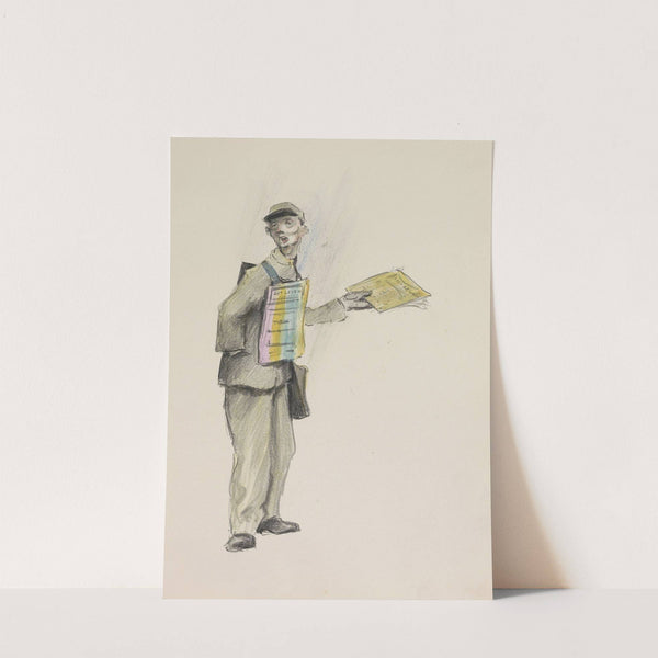 Verkoper van Amsterdams weekblad ‘Het Leven’ (1917-1919) by Otto Verhagen