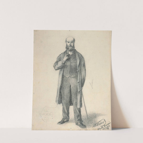 Verlaine (Paul-Marie) 1844-1896, à l'hôpital Broussais by Frédéric Auguste Cazals