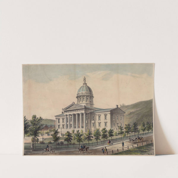 Vermont Capitol, Montpelier by John H. Bufford'''s & Sons