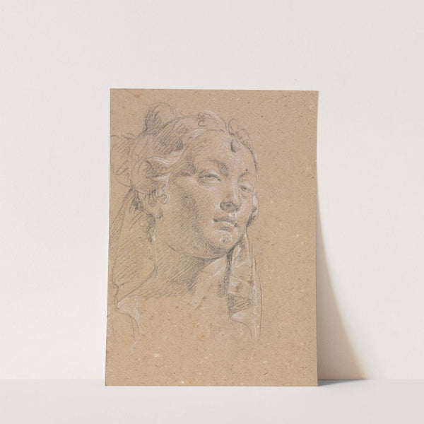 Verona Sketchbook: Head of a woman (page 58) by Francesco Lorenzi