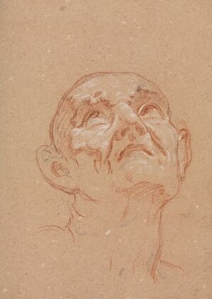 Verona Sketchbook: Male head (page 31)