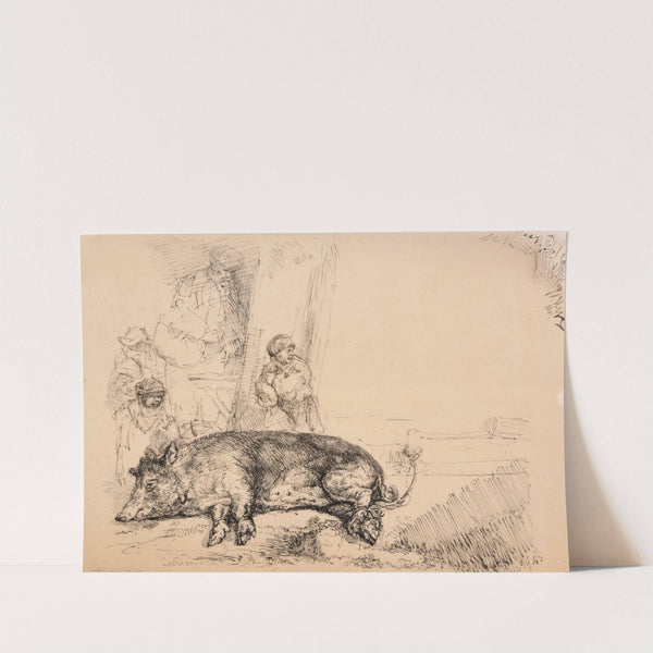 Verrat couché par terre ligoté by Jacques-Raymond Brascassat