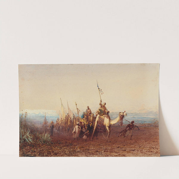 Vers Le Caire, la Caravane by Félix Ziem