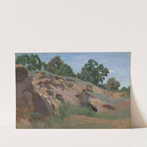 Versant rocheux by Jean-Baptiste-Camille Corot
