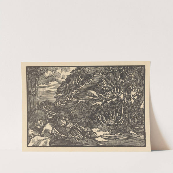 Verschijning in het woud by Johannes Josephus Aarts