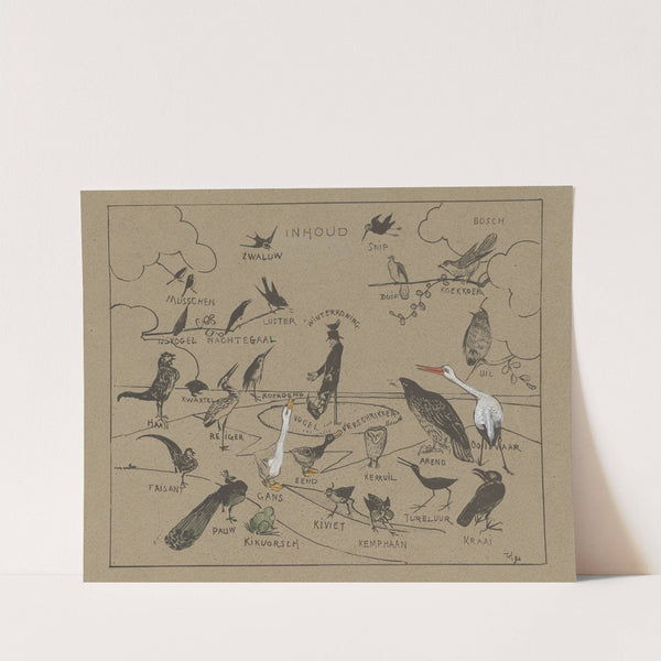 Verschillende vogelsoorten by Theo van Hoytema