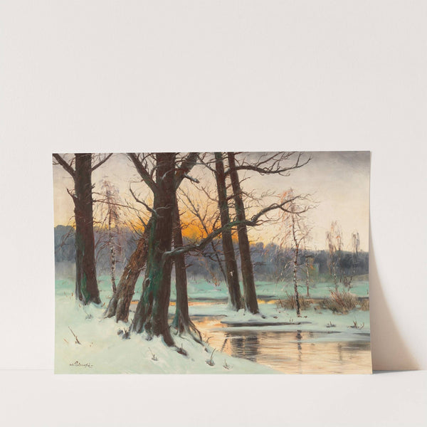 Verschneite Bachlandschaf by Mieczyslaw Korwin Piotrowski