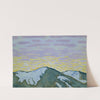 Verschneite Berggipfel in der Dämmerung by Koloman Moser