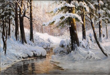Verschneite Waldlandschaft (1919)