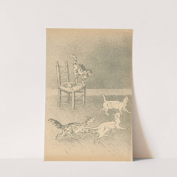 Verso de la couverture de l’album ‘Des chats par Steinlen’ (1898) by Théophile Alexandre Steinlen