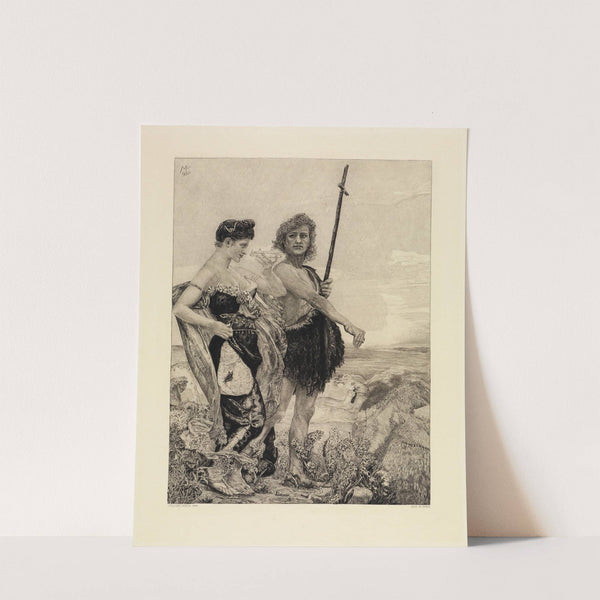 Versuchung (Vom Tode, Zweiter Theil, Opus XI, Blatt 10) (1898) by Max Klinger