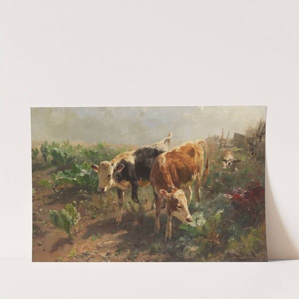Vertreibung vom Gemüseacker (1893) by Anton Braith