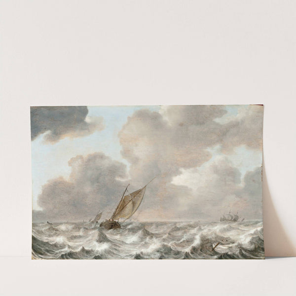 Vessels in a Moderate Breeze (circa 1629) by Jan Porcellis