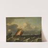 Vessels sailing in choppy waters near a port by Aernout Smit