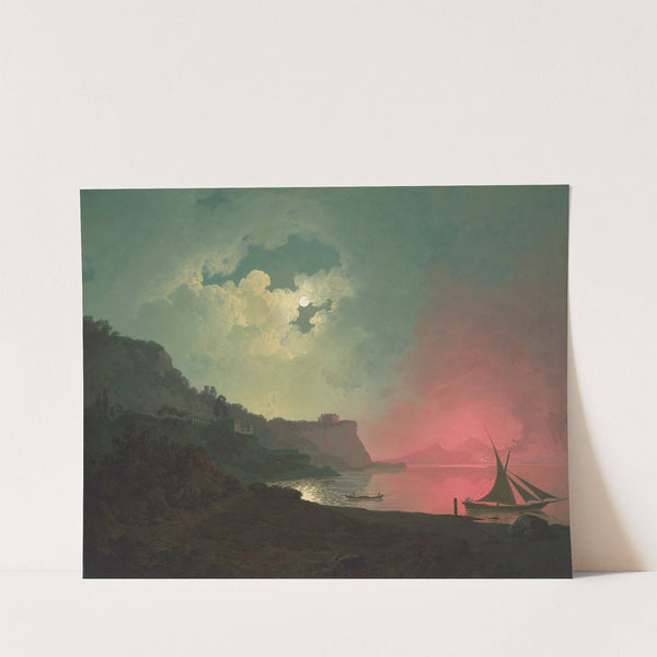 Vesuvius in eruption, viewed from Posillipo by Joseph Wright of Derby