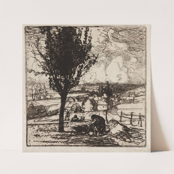 Veu de Jouy-le-Moutier (1893) by Auguste Louis Lepère