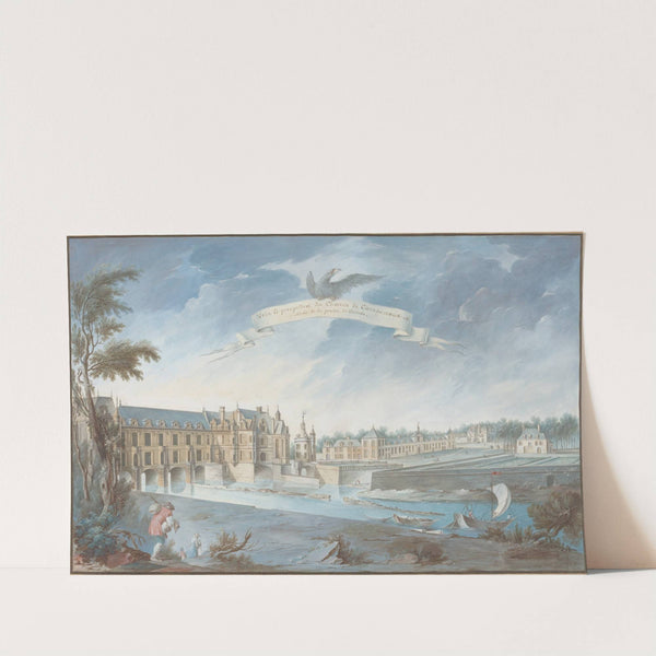 Veüe Et perspective du Chateau de Chenonceaux by Nicolas Marie Ozanne