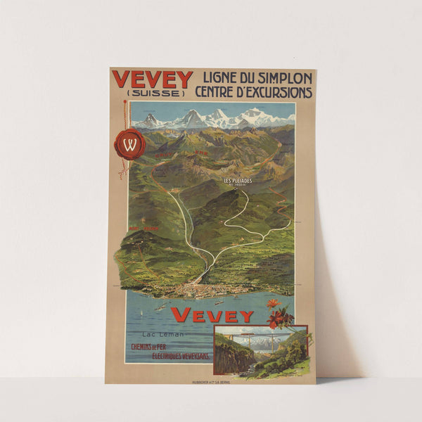 Vevey – Ligne du Simplon. Centre d’excursions (1911) by Anton Reckziegel