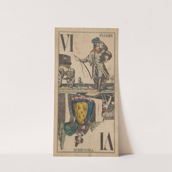 VI; Tirolerin ; Fiaker (1850) by Carl Holdhaus