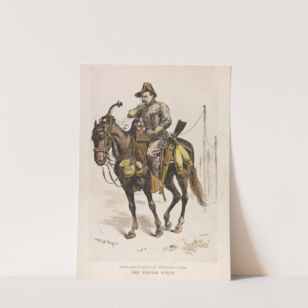 Vice-presidential possibilities–The Rough Rider (1900) by William Allen Rogers