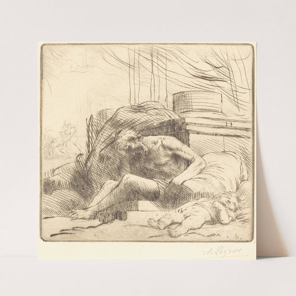 Victim of a Fire (Victime d’un incendie) by Alphonse Legros