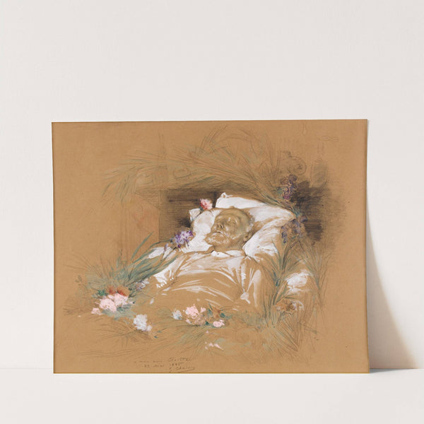 Victor Hugo sur son lit de mort (1885) by Georges Jules Victor Clairin