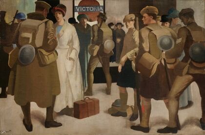Victoria Station, District Railway (1918)