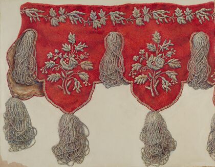 Victorian Shelf Drapery