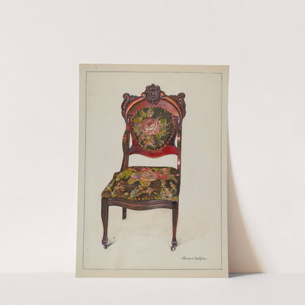 Victorian Upholstered Chair by Florence Truelson