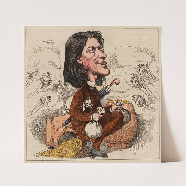 Victorien Sardou (1866) by André Gill