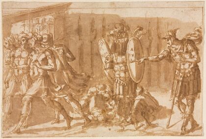 Victorious Soldiers with Trophy (1550s)