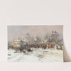 Viehmarkt im Winter by Karl Stuhlmüller