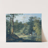 Viehtränke im Wald, links ein Jäger (1805) by Anton Radl