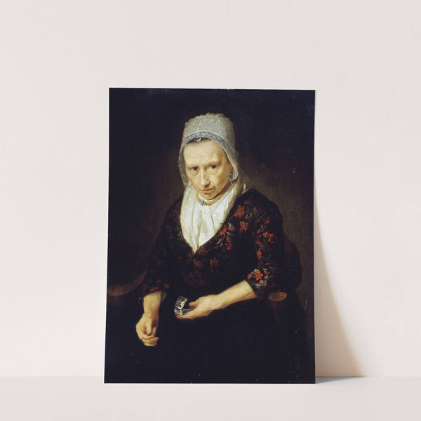 Vieille femme prisant by Johann Bernhard Scheffer