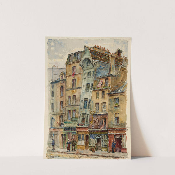 Vieille maison du XVè siècle, 6 rue Boutebrie by Georges-Henri Manesse