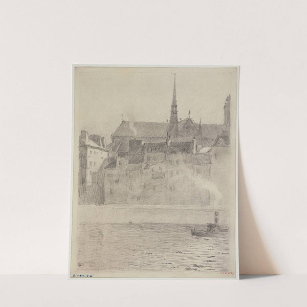 Vieilles maisons du quai aux Fleurs by Ferdinand Boberg