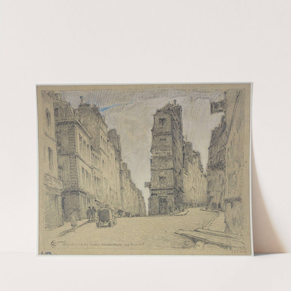 Vieilles maisons rue Beauregard et rue de la Lune by Ferdinand Boberg