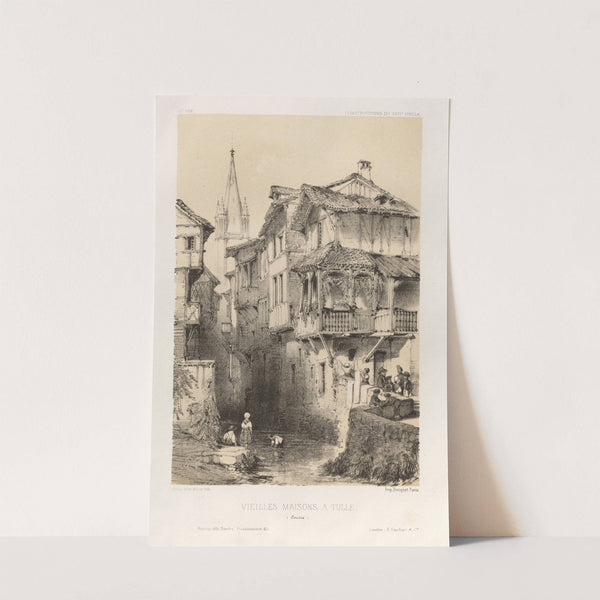 Vielles Maisons A Tulle (Correze) (1860) by Victor Petit