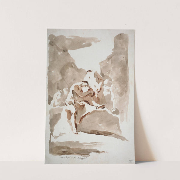 Vier Akte in einer Landschaft (ca. 1720 – 1725) by Giovanni Battista Tiepolo