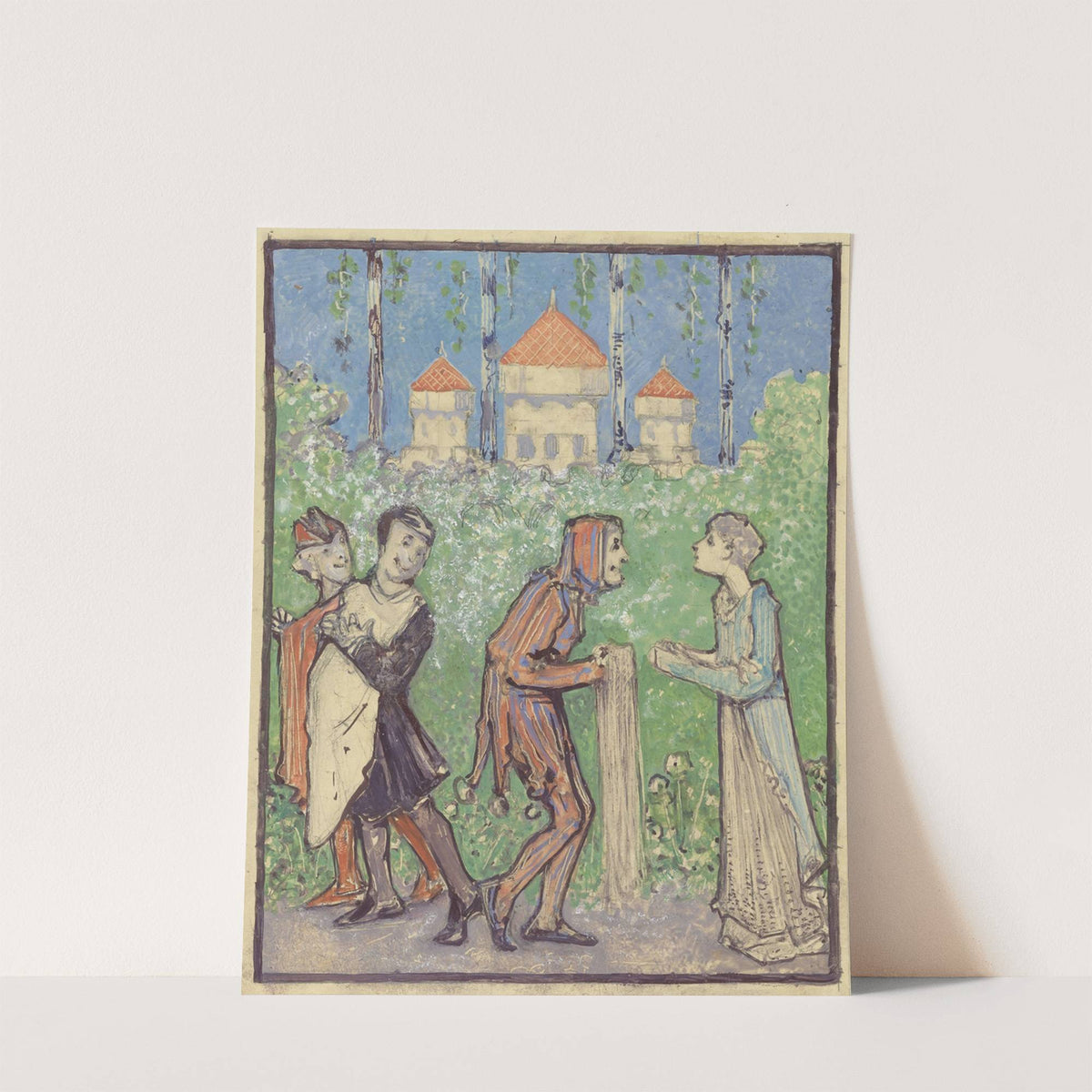 Vier figuren (1908) by Bernard Willem Wierink