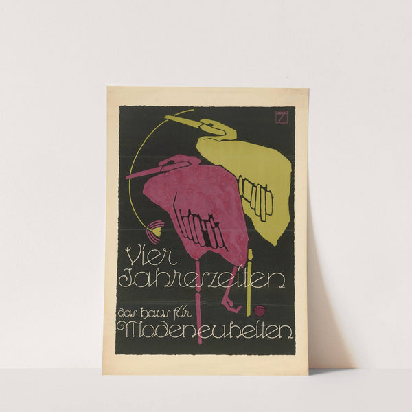 Vier Jahreszeiten. Das Haus für Modeneuheiten (ca. 1913) by Ludwig Hohlwein