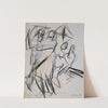 Vier tanzende Bauern (ca. 1920) by Ernst Ludwig Kirchner