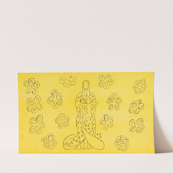 Vierge et l’enfant au décor fleuri (1949) by Henri Matisse