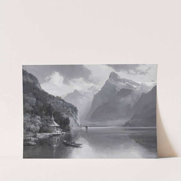 Vierwaldstätter See mit Tellskapelle gegen Uri Rotstock (1895) by Edward Theodore Compton