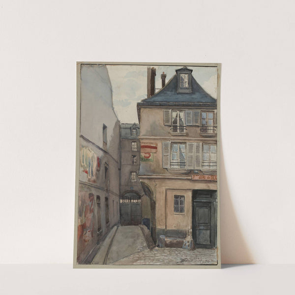 Vieux Paris Vieilles maisons 16 & 18 rue du Cloître Notre Dame (1896) by F. Séguin