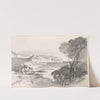 View across a Bay (Monaco) (1884-1885) by Edward Lear