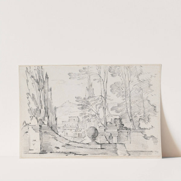 View across the Wall of an Italian Garden by Joseph-Marie Vien