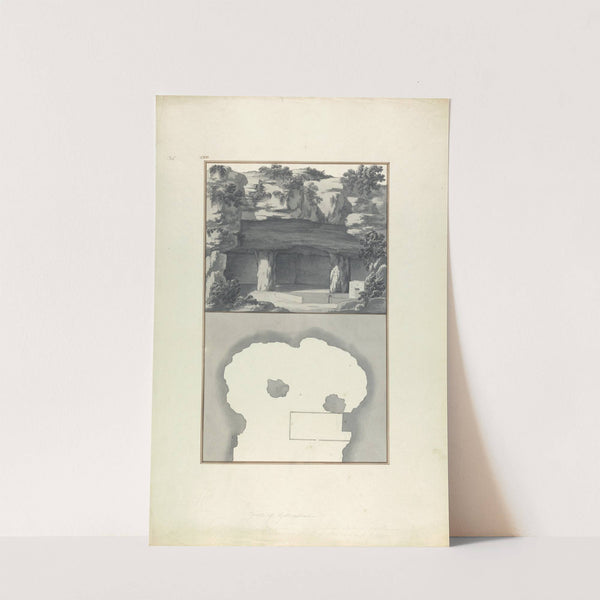 View and Plan of the Grotto of Gethsemene by Giovanni Battista Borra